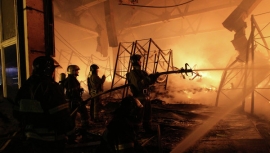 Пожар в городе Чегем потушен
