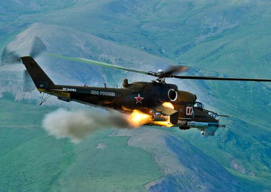 Боевые вертолеты ЮВО приступили к полетам в горах КБР