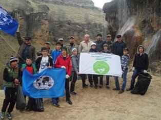 Экологи провели субботник в районе водопада Гедмишх