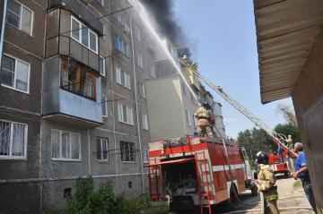 В Баксаненке пожар повредил 4,5 тонны сена