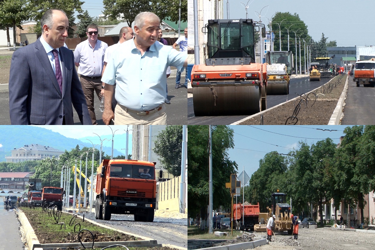 Юрий Коков побывал на строительстве дороги на улице Мальбахова