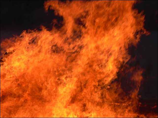 Пожар в Псынабо помогали тушить добровольцы