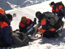 На Эльбрусе спасли альпинистку из Москвы