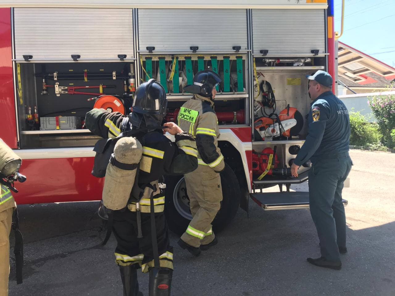 В Кабардино-Балкарии прошли совместные пожарно-тактические учения Росгвардии и МЧС