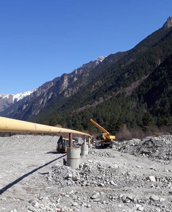 В Эльбрусском районе завершили восстановление высокогорного газопровода