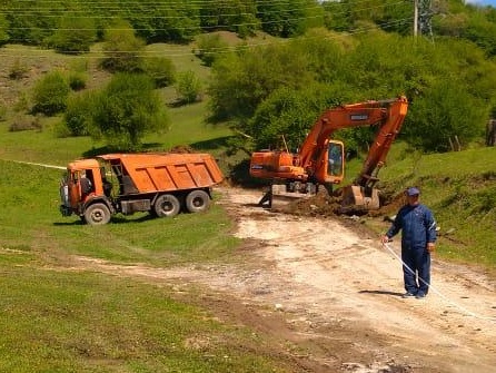 Идет ремонт дороги «Урвань - Уштулу»