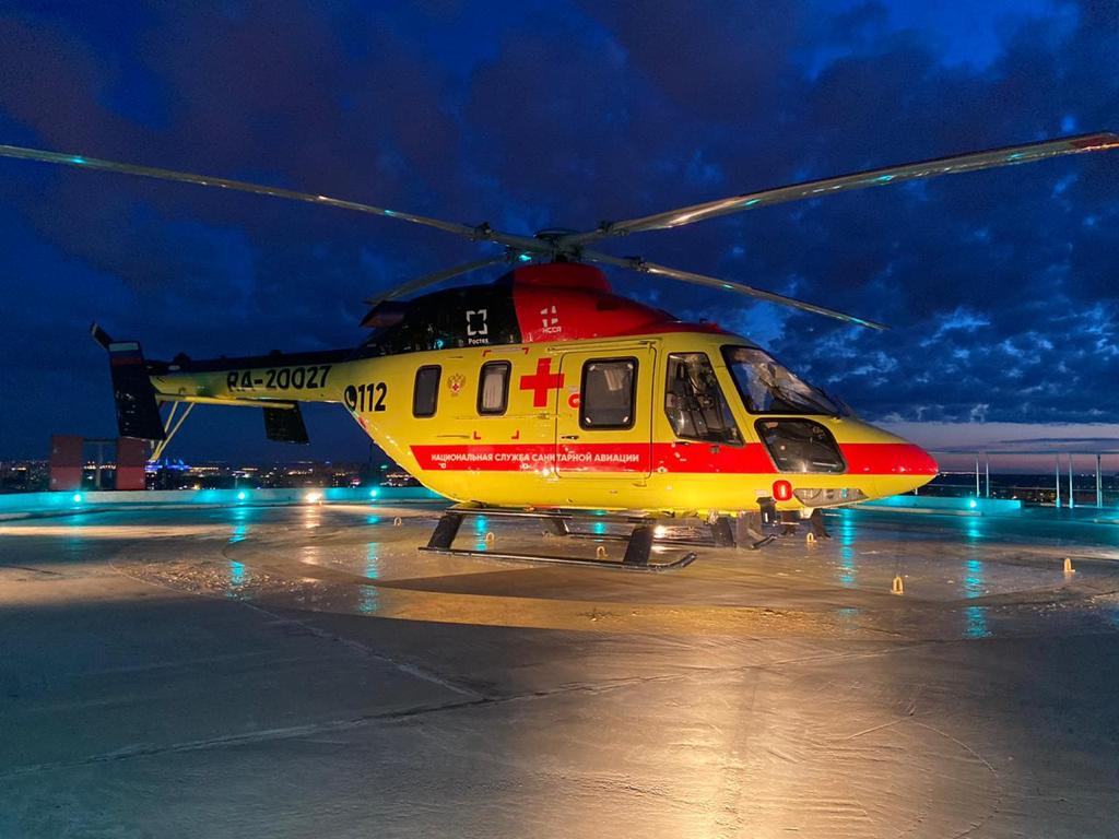 Вертолет санавиации совершил 16 вылетов за месяц