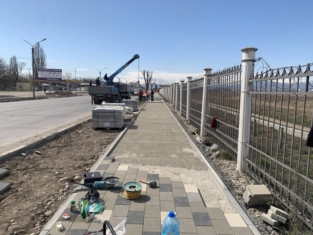 В Нальчике продолжается капитальный ремонт участка автодороги 