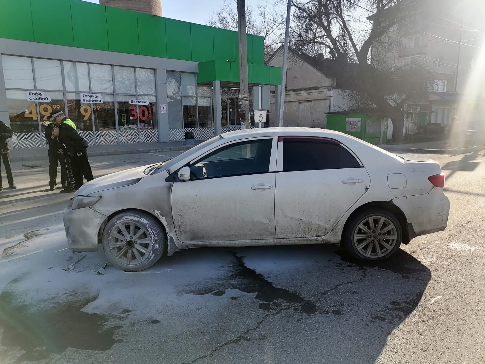 В Прохладном сотрудники Госавтоинспекции задержали подозреваемого в поджоге автомашины 