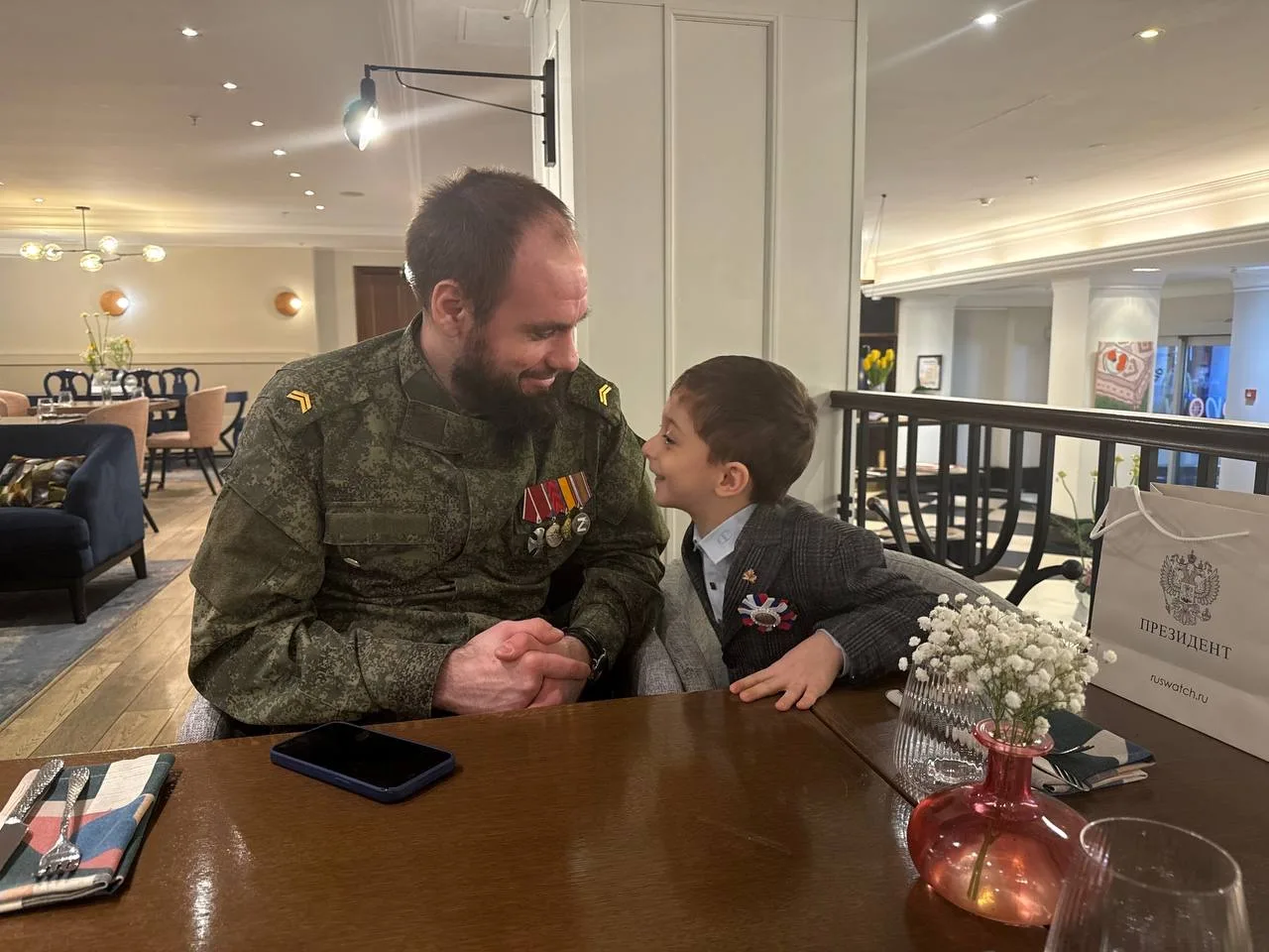 Юный нальчанин встретился с героем СВО