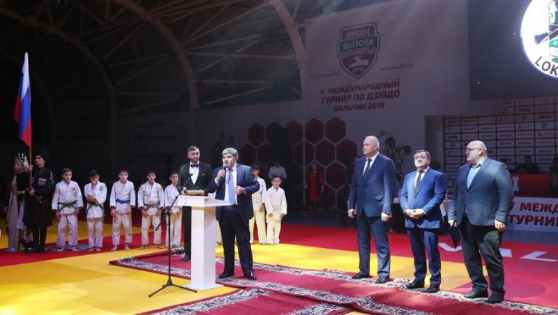 Глава КБР принял участие в торжественной церемонии открытия V Международного турнира по дзюдо «Кубок вызова Локомотив»