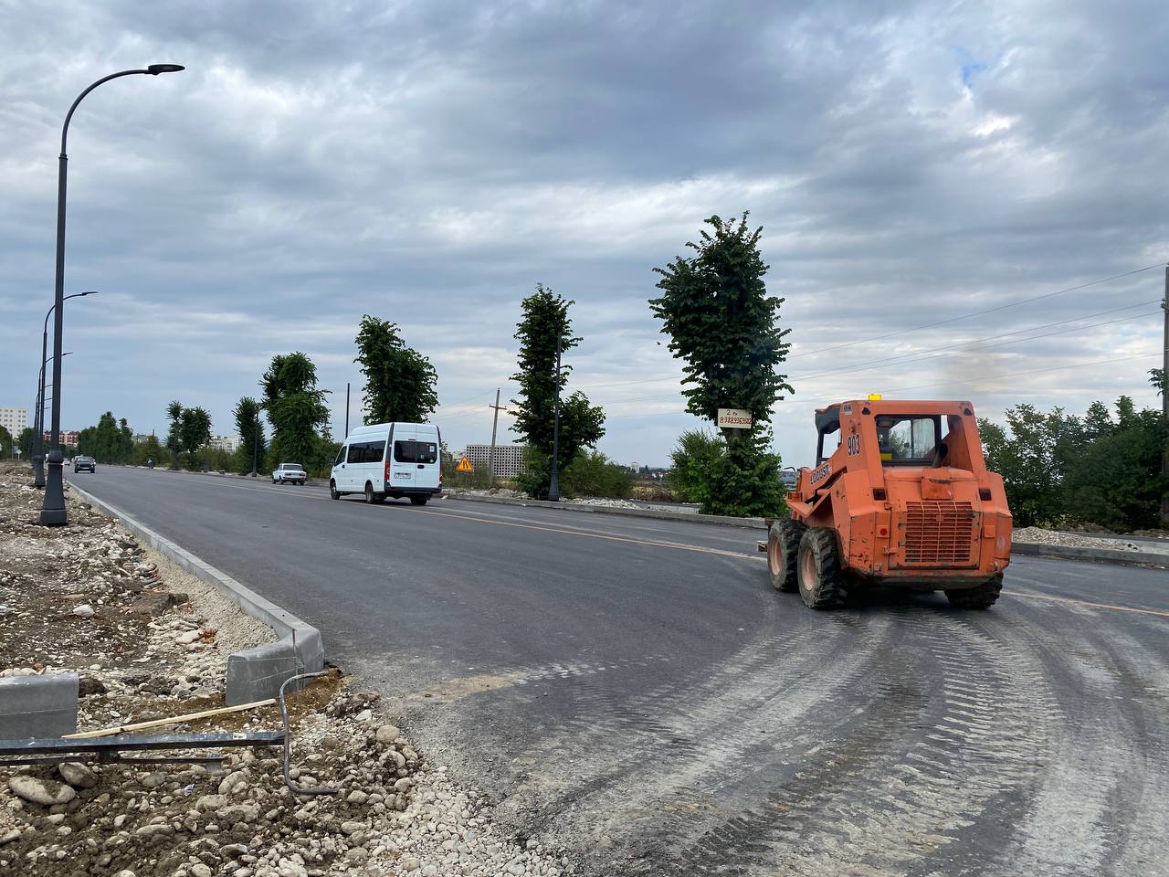 Продолжается капитальный ремонт улицы Шогенова в Нальчике