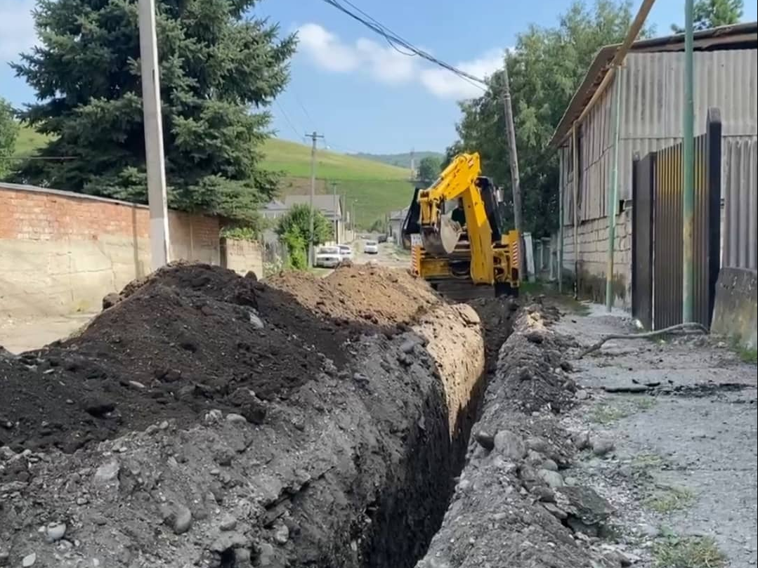 В Герпегеже заменили водопровод