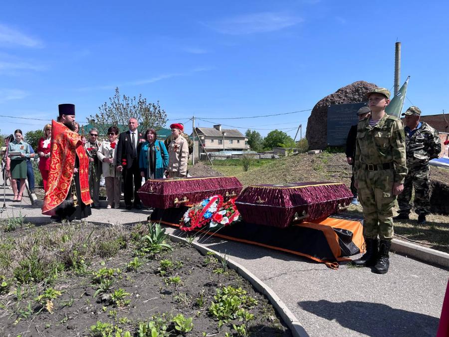 В Майском районе перезахоронили останки советских воинов