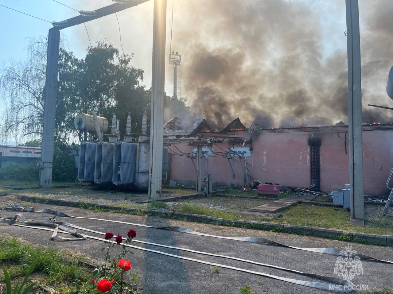 В Нальчике ликвидирован пожар на электроподстанции