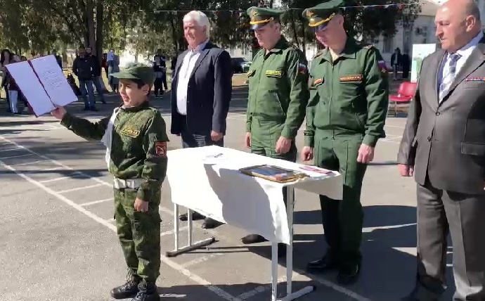 В Тереке более 30 воспитанников приняли клятву кадета