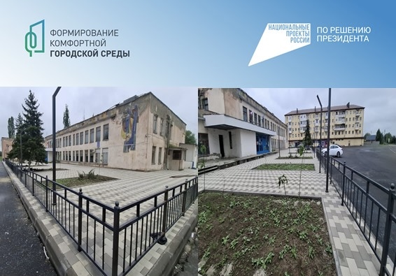 Благоустройство общественных пространств Майского муниципального района продолжается