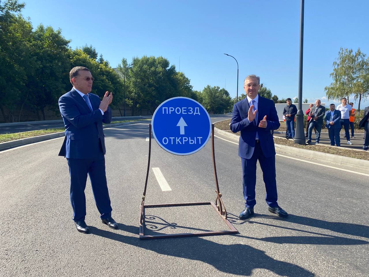 На улице Кабардинской открыто движение после реконструкции дороги