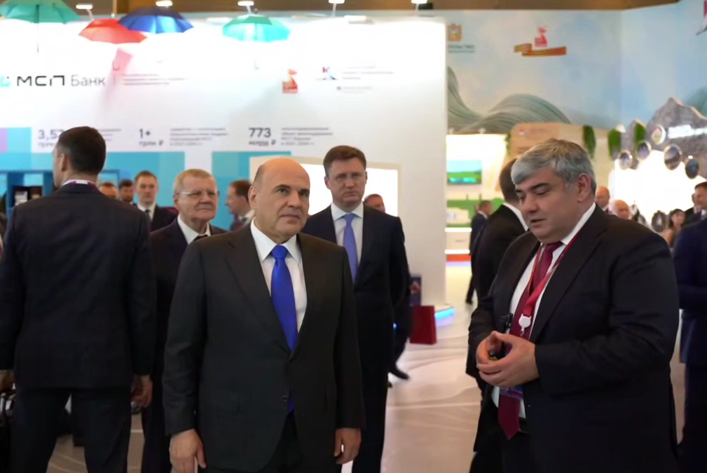 Сегодня выставочную экспозицию Кавказского инвестиционного форума посетил Председатель Правительства России Михаил Владимирович Мишустин