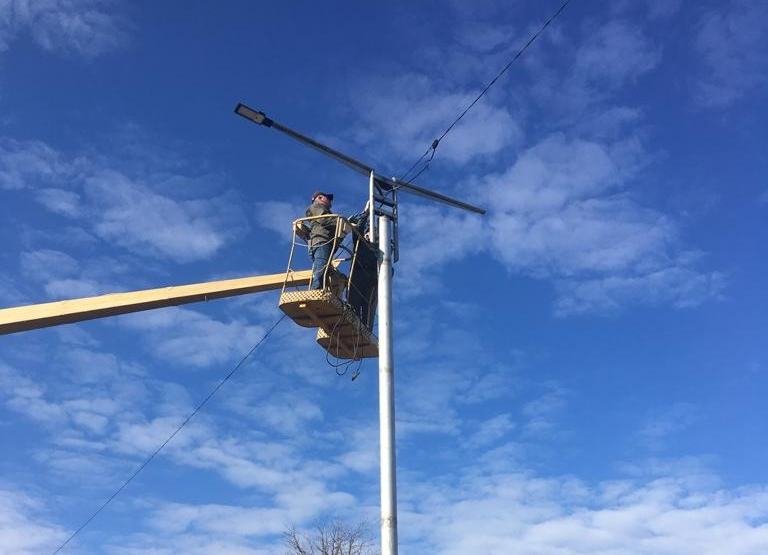 В столице Зольского района обновили освещение
