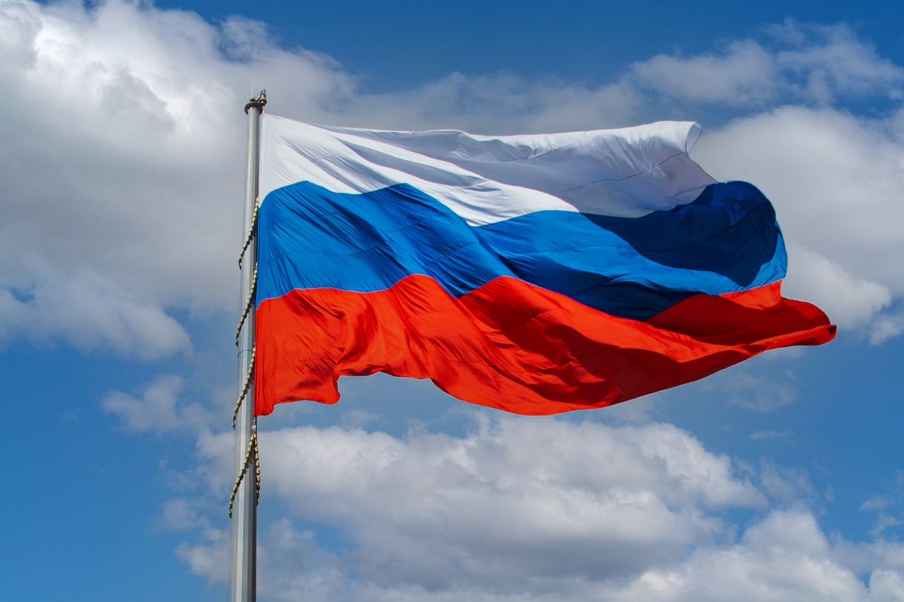 Фотографии с флагом россии