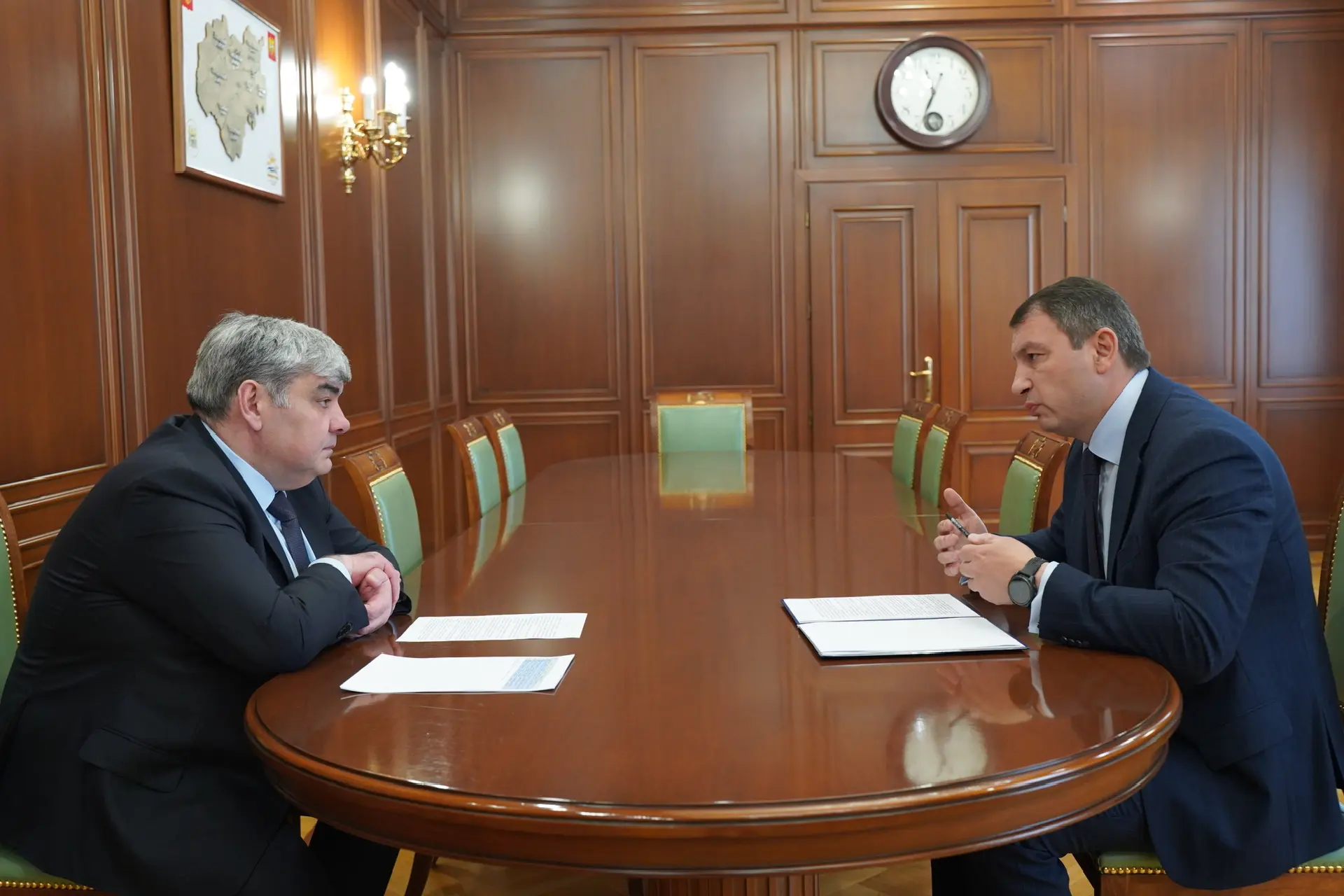 Казбек Коков встретился с руководителем Управления Федерального казначейства по КБР