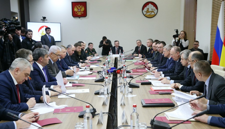 Глава КБР принял участие в выездном совещании Секретаря Совета Безопасности России по вопросам обеспечения национальной безопасности в СКФО