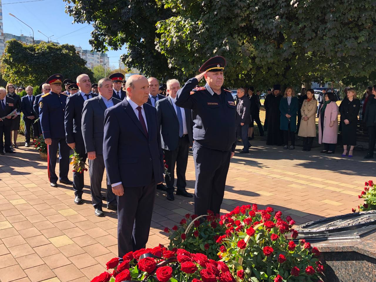 Росгвардейцы Кабардино-Балкарии приняли участие в памятном мероприятии ﻿