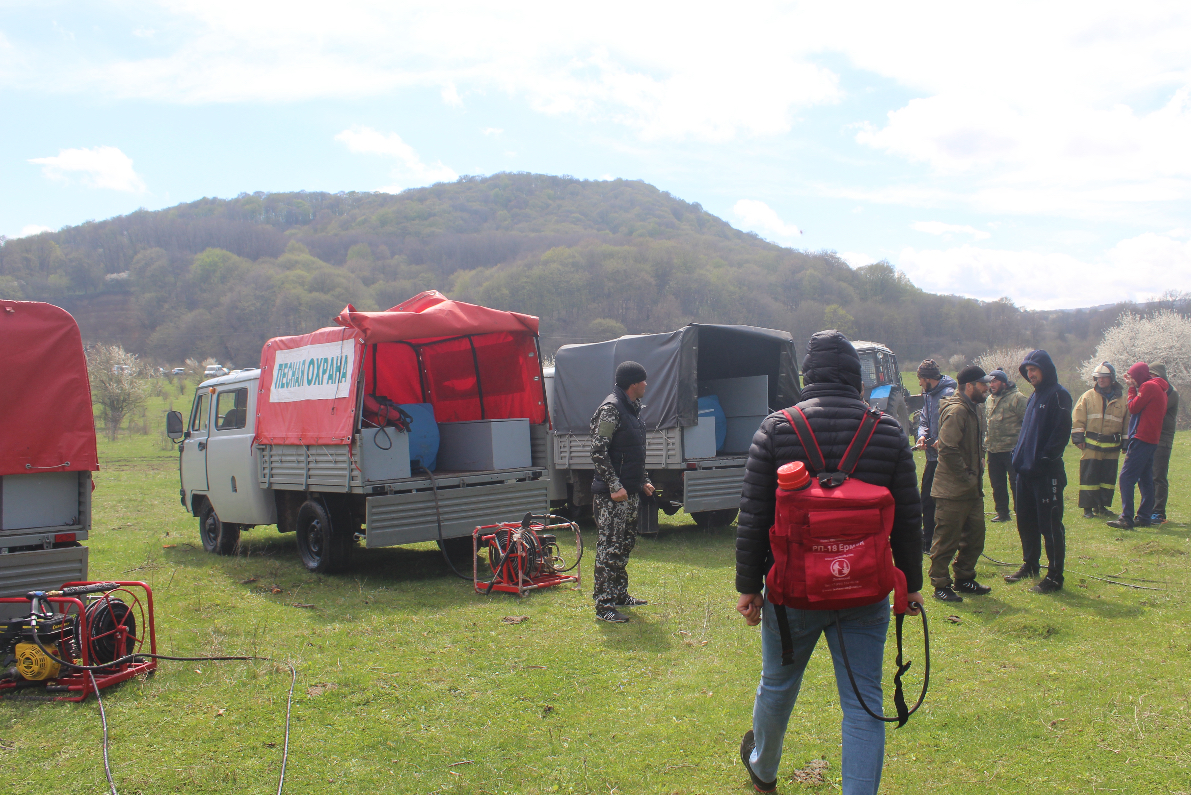 Минприроды КБР проводит командно-штабные учения на территории лесного фонда 