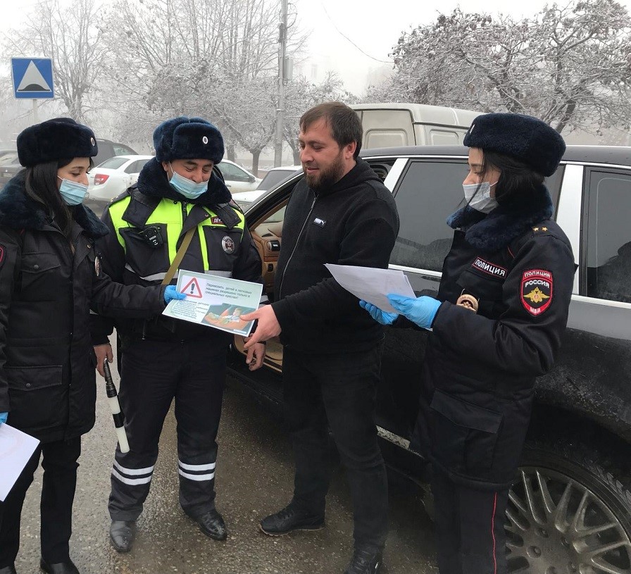 В Баксанском районе прошла акция по безаварийной перевозке детей