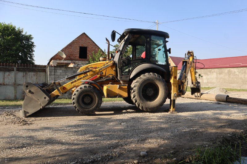 В селении Урвань ремонтируют улицу Колхозную