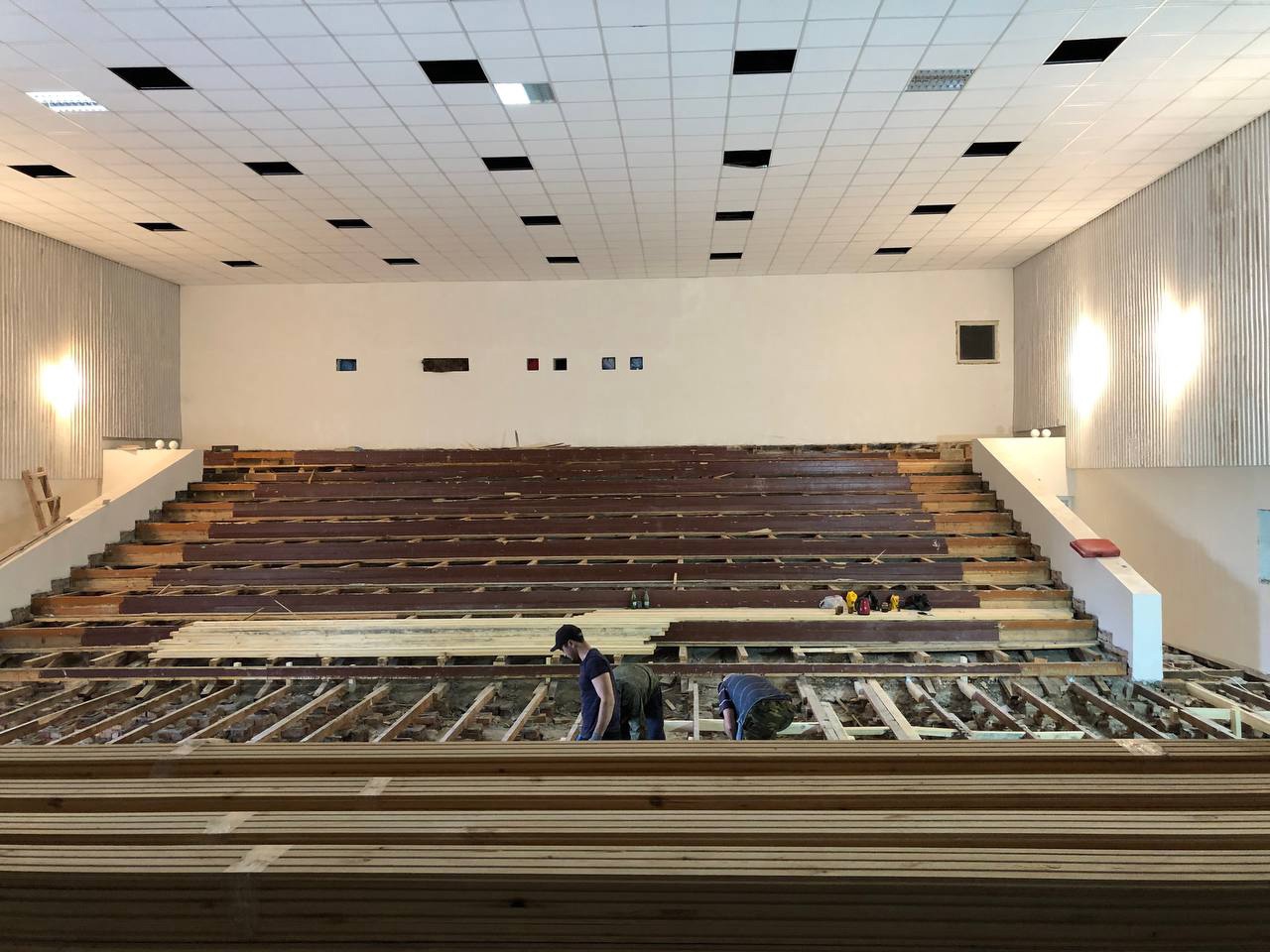 В городском округе Баксан ремонтируют Дворец культуры