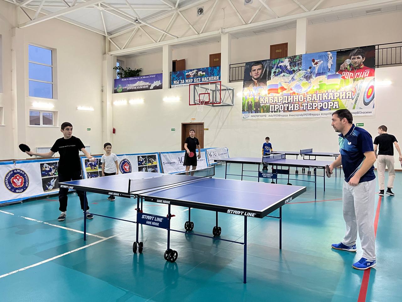 Новую секцию по настольному теннису открыли в Зольском районе