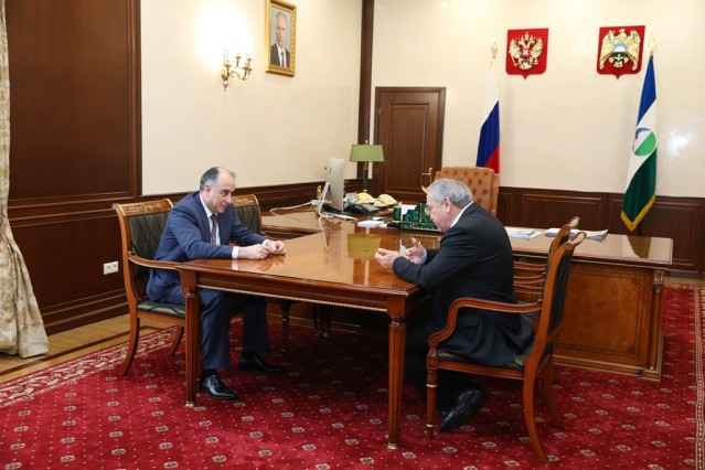 Юрий Коков встретился с чрезвычайным и полномочным послом России в Катаре