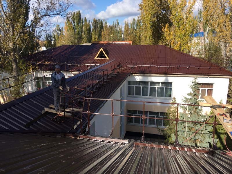 В детском саду «Колокольчик» в Скадовске заменили крышу