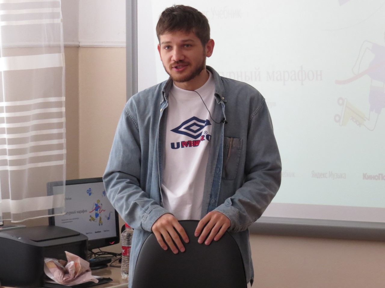 В Нальчике Кантемир Балагов провел открытый урок в родной школе