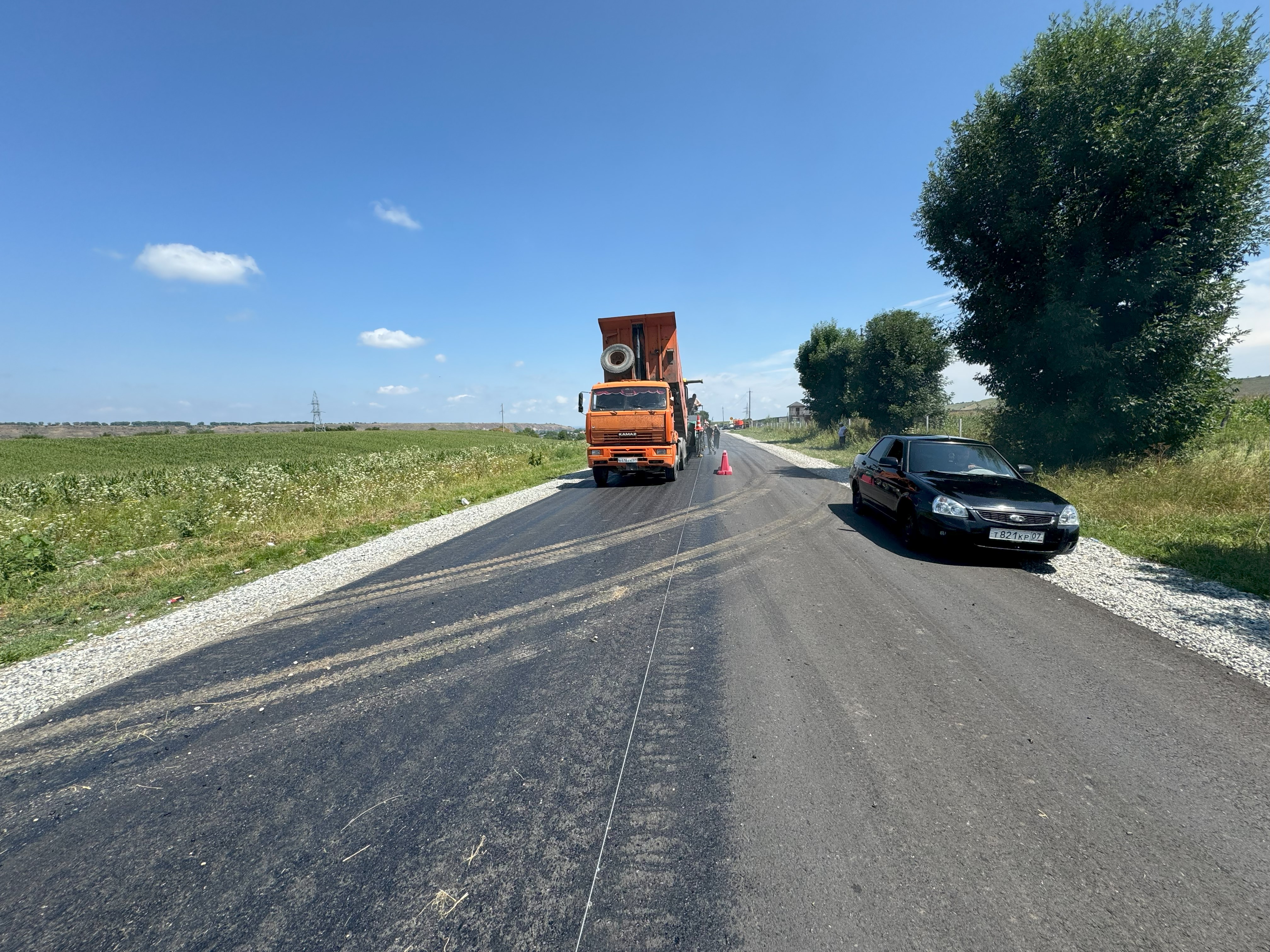 Продолжается ремонт автодороги между Зарагижем и Псыгансу