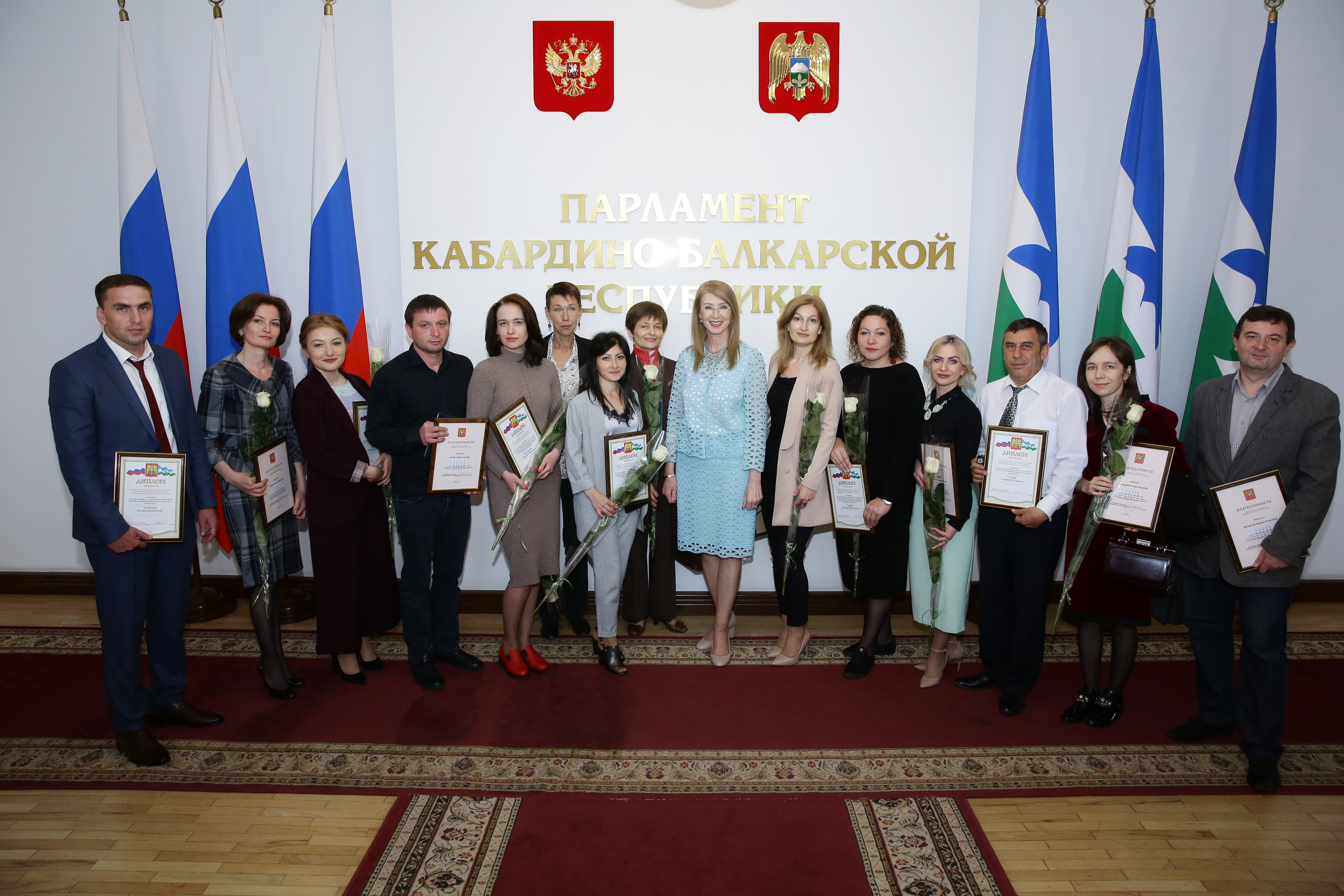 В парламенте КБР награждали журналистов