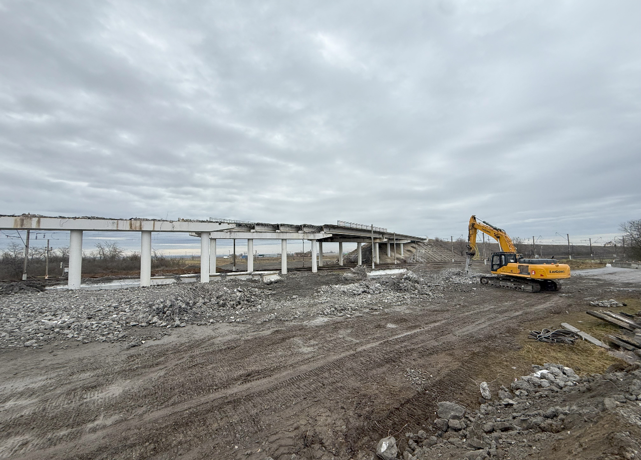 В КБР продолжается капитальный ремонт путепровода