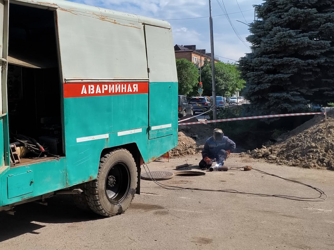 В Прохладном обновили участок теплотрассы 