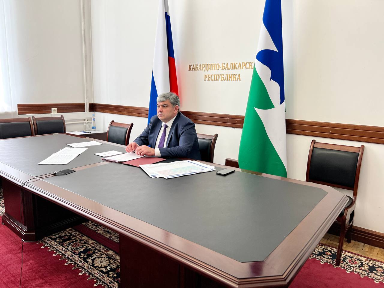 Казбек Коков принял участие в заседании штаба правительственной комиссии по региональному развитию