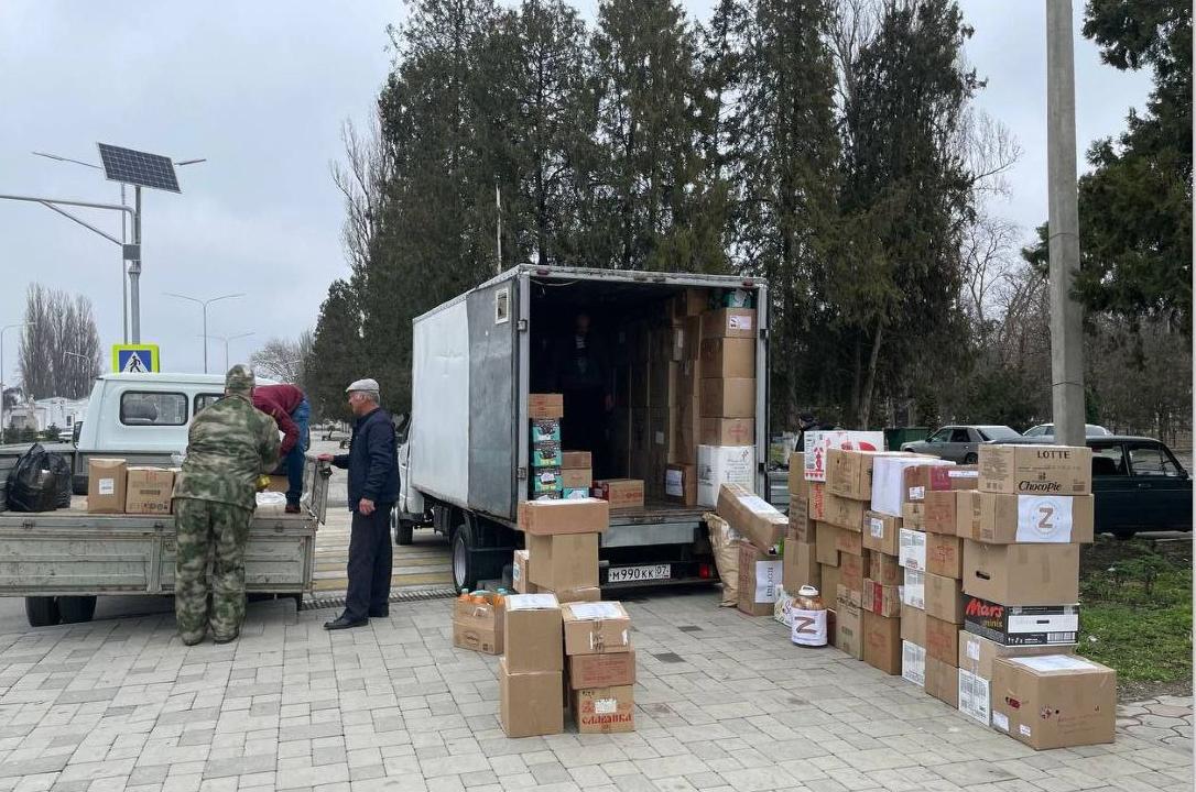 В канун Нового года из Терского района отправлена очередная партия гуманитарного груза