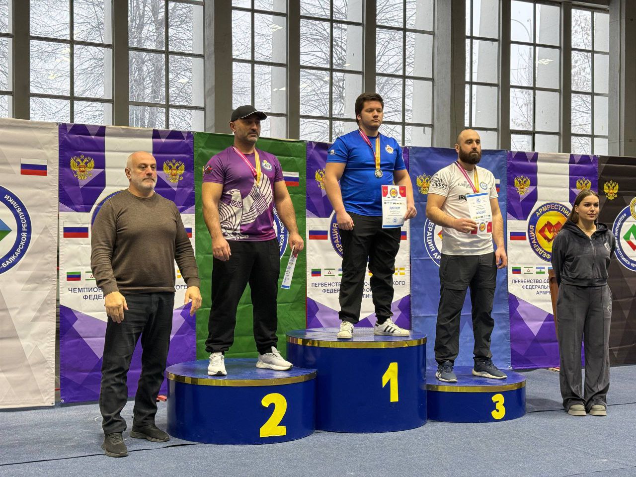 Армрестлеры КБР завоевали 4 медали на чемпионате СКФО