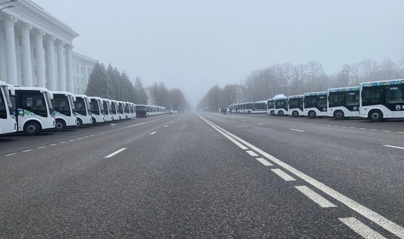 44 новых комфортабельных автобуса выйдут на маршруты Нальчика