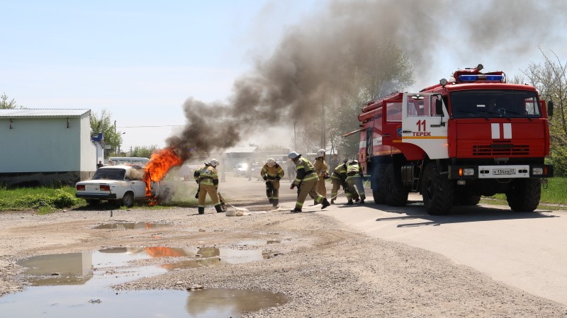 В Терском районе прошли учения МЧС