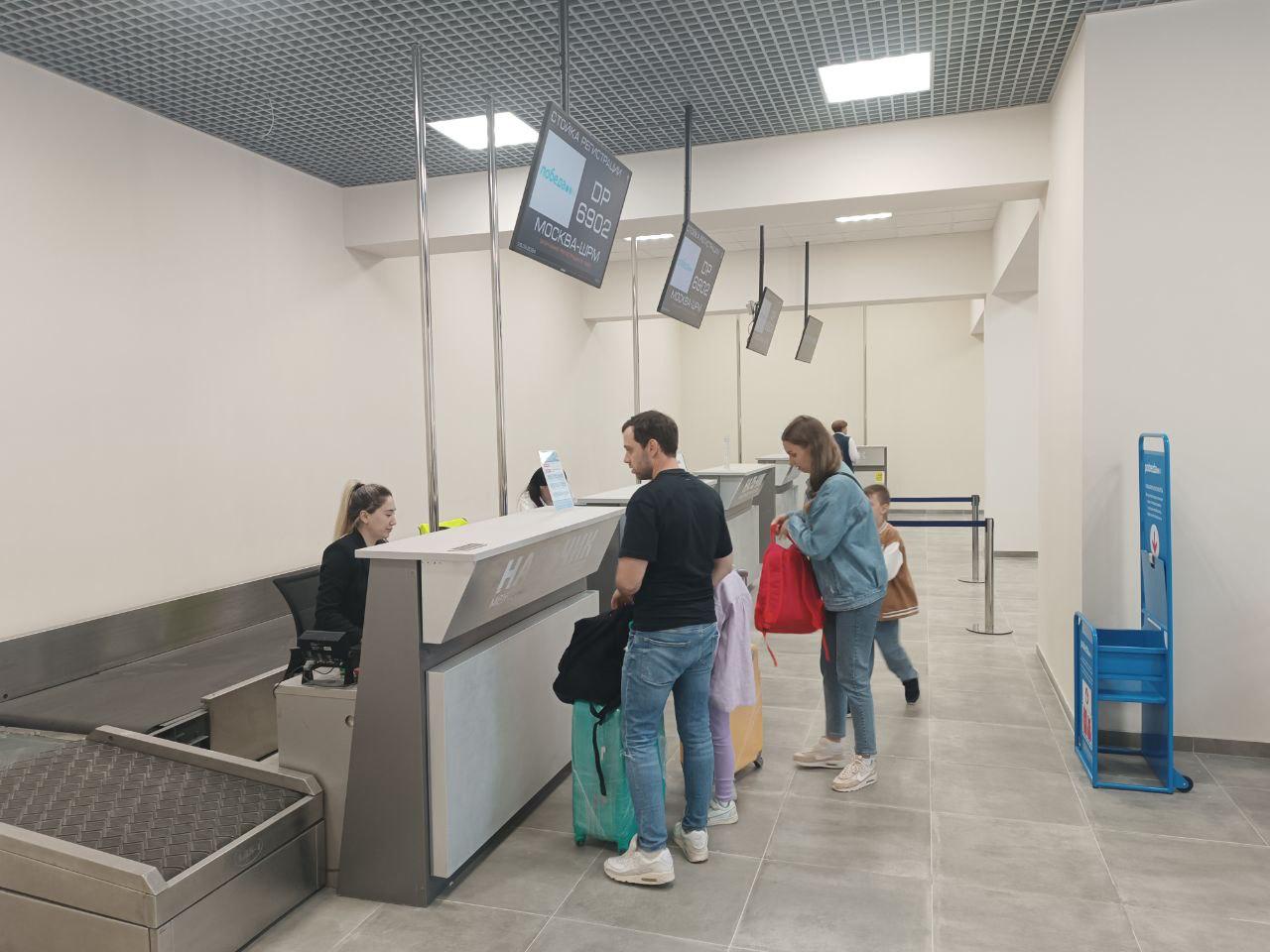 В международном аэропорту «Нальчик» завершен первый этап модернизации терминала