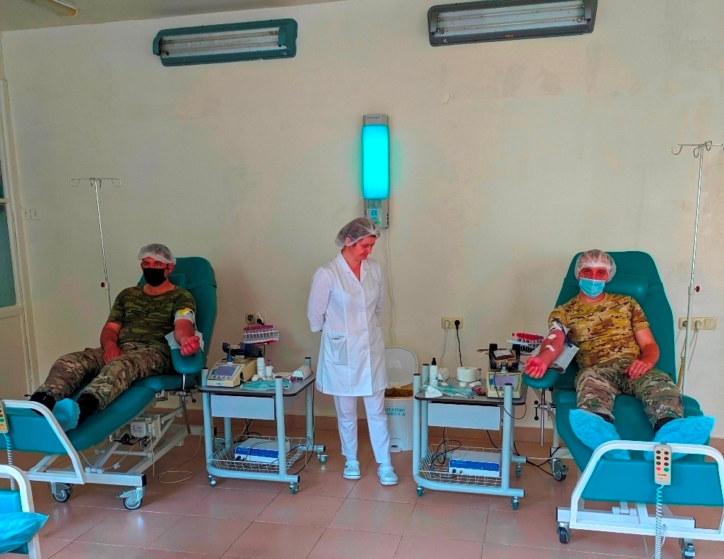 В КБР спецназ УФСИН сдал кровь для больных детей