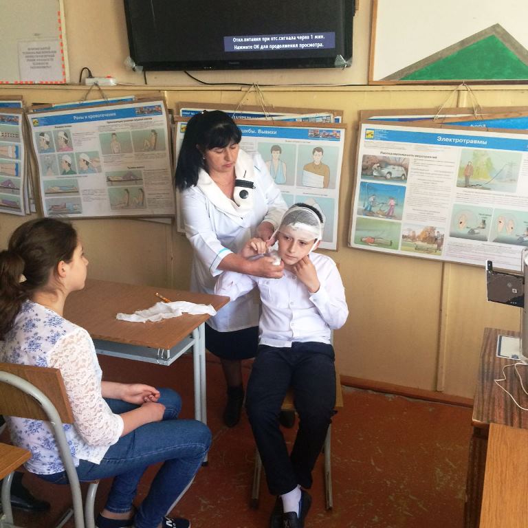 Мастер-классы по оказанию первой помощи для сельских школьников Кабардино-Балкарии 