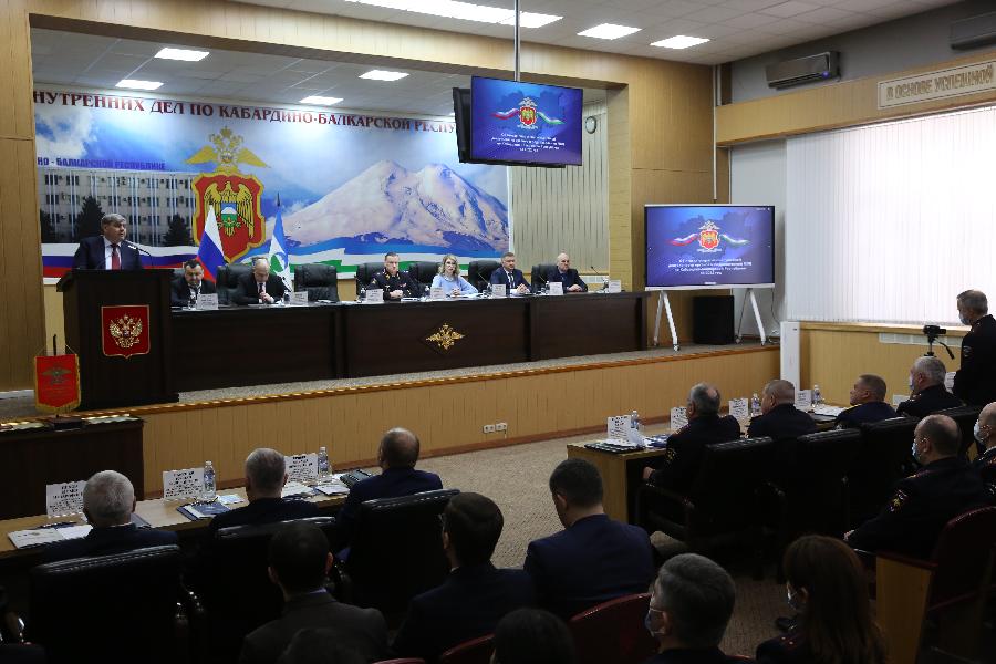 Казбек Коков принял участие в расширенном заседании коллегии МВД по КБР