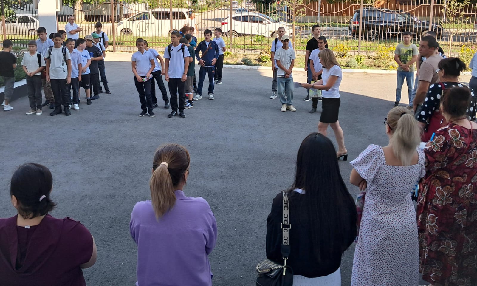 Кадеты готовятся принять клятву  